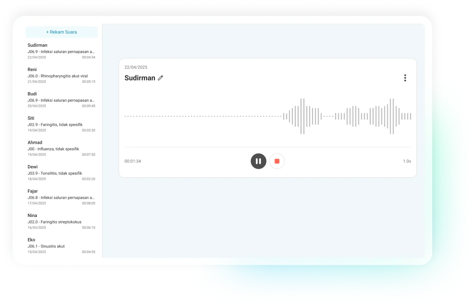 Step 1: Record conversation with patient